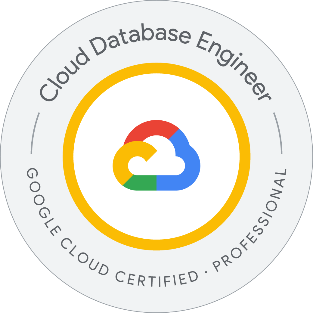 Google Cloud Certified - Professional Cloud Database Engineer